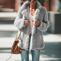 Tking Fashion Womens Cardigan Casual Rease Larood duge rukave sa puloverskim bluzom džemper kaput Cardigan