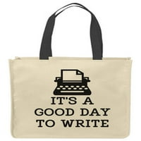 Platnene torbe Tote To je dobar dan za pisanje pisačkih strojskih priča pisac romana Rezerviraj za višekratnu