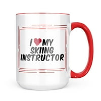 Neonblond i Heart Love Moj skijaški instruktorski poklon za ljubitelje čaja za kafu
