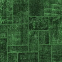 Ahgly Company Zatvoreni pravokutnik patchwork smaragdno zeleni prijelazni prostirci, 5 '7'