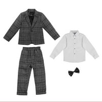 Durtebeua Baby Boys Outfits dugih rukava ROMPER hlače gamaše odijelo setovi 7-godina