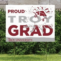 Troy univerzitet Trojans 18 '' 24 '' Ponosan diplomirani dvorišni znak