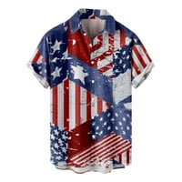 Ljetni trendi čišćenje muški košulje Nova američka košulja kratkih rukava s kratkim rukavima od tiskanih
