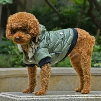 Balems Jakna za pse Fleece oblozi dodatno toplo hood hoodie zimi za samll i jaknu srednjeg psa Kućni ljubimci sa kapuljačom, crveni XL