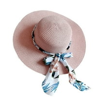 Opseg šešira Ženska slamna šešir Velika brana za sunčanje Hat Hat Seaside Sunčani šešir