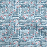 Onuone pamučne kambričke srednje plave tkanine Tekstualni projekti Dekor tkanina Štampano dvorištem