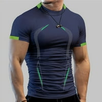 Muška košulja Grafički dah Sportski gornji utezanje bluza s kratkim rukavima Brzo sušenje Fitness Top