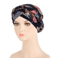 ZTTD glava raka Kapa za šešir Etničko boemska cvjetna prskanje pletene kose zamotavanje turban Headwear