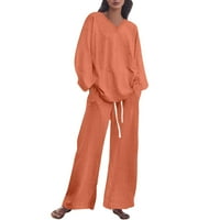 Durtebeua Fall Outfits za žene Trendi prodavači Ležerne prilike dugih rukava Active odjeća Joggers Outfits