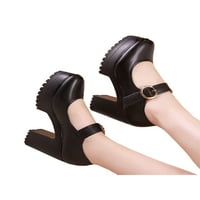 Gomelly Women visoke pete Chunky Plope platforme gležnjače cipele pumpe cipele Comfort haljina cipela