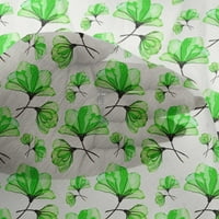 Onuone viskozne šifon zelene tkanine Floralja šivaće zanatne projekte Tkanini otisci sa dvorištem širom