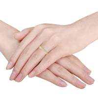 Carat 14k žuta zlatna princeza rezana laboratorija uzgojeni dijamantni bridalni vjenčani prsten za žene