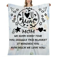 Mother Day Pismo poklona pokrivač-babe sa rukom mekom ugodnom bacanju ukrasno tkani pokrivač za kauč, krevet, kauč
