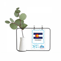 Profil američke države zastava Kolorado Prozirno staklo Viseće boca ukrasa vaze
