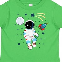 Inktastični astronaut Mjesec svemirski brod i zvijezda pucanja za svjetlosne boje poklon dječaka malih