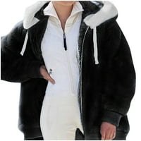 Žene kaputi Zimske čišćenja Women plus size Zimska topala plišana kaput sa kapuljačom sa kapuljačom