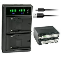 Kastar NP-F baterija i Ltd USB punjač kompatibilan sa Sony DCR-TR DCR-TR DCR-TR DCR-TR DCR-TR DCR-TRU