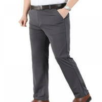 Muške pantalone srednjih godina, casual hlače visoke struke duge hlače pantalone pantalone pantalone