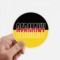 Njemačka Zastava države Naziv naljepnica okrugli zidni kofer za laptop
