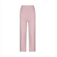 Kakina S Clearence ženske hlače za ljetnu žensku ljetnu modnu prugu dvostruki džep casual labave ležerne
