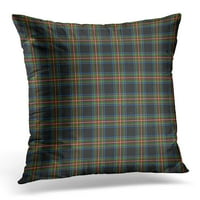 Crni drevni uzorak klana Denniston tartan plavi keltski jastučni jastučni jastučni poklopac jastuk