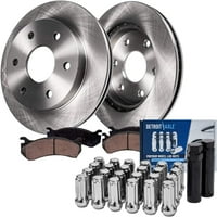 Detroit osovina - stražnji disk rotori i kočnice + luk kotača W tipke Zamjena za Chevy Traverse GMC