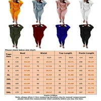 Ženski saloni setovi solidne boje dva odjeća visoki vrat jogger set obični vrhovi dugih rukava i pantnih