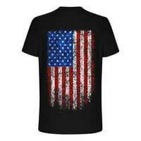 Clearence Muške košulje 4. srpnja Teers American Zastava Ispiši pulover kratkih rukava majica Tee majice