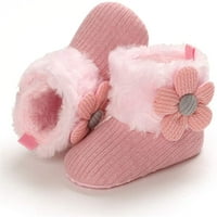 Baby Boy Girl čizme novorođene cipele zimski snježni bowknot protiv klizanja mekani jedini topli dojenčad