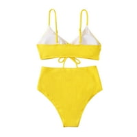 Tawop plivač grudnjak za pod kupaćem kostima Ženski bikini Stretch Yellow 6