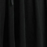 Fjofpr Ženski klirens plus veličina haljina dugih rukava lubanja čipka za print sitnice kože u boji