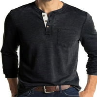 Muška bluza dugih rukava majica s dugim rukavima dolje T majice Muške modne osnovne tee radne pulover