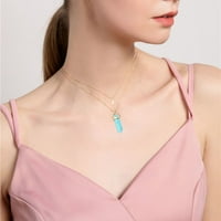 TaqqPue ogrlice za žene tinejdžerske djevojke, ogrlica za valentine dame moda Vintage Sky Moon Privjesak
