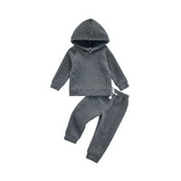 Mialeoley Toddler Set odjeće, pulover sa kapuljačom i šljokice