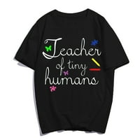Nastavnik malene ljudske majice učiti životne grafičke košulje casual ženske muškarce Ljetne vrhove