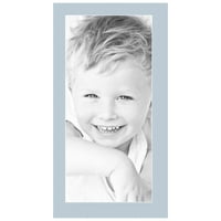 ArttoFrames 16x30 Baby Blue Custom Mat za okvir za slike sa otvorom za 12x26 fotografije. Samo mat, okvir nije uključen