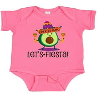 Inktastic Cinco de Mayo Lets Fiesta Avocado poklon Baby Boy ili Baby Girl Bodysuit