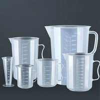 Mjerenje vrča plastične čaše prozirne mjerne čaše kemikalije