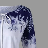 Modni ženski plus veličine tiskani plahovi od rukava bluze bluze majice za ključene