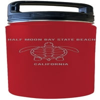 Poluone Mjesec Bay State Beach California Suvenir oz Gravirani crveni izolirani dvostruki zidni nehrđajući