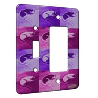 Kuzmark banda Jednokrevetna jednokrevetna ploča za jednobojnu zidnu ploču - Snoozing Siamese Cat Pink