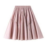 Huakaishijie tulle suknje za žene elastična velika slojevljena suknja A-line midi suknja