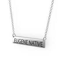Eugene Native ženska bara Privjesak ogrlica Sterling Sliver