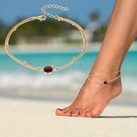 Ženske ankete napunjene personaliziranim klizačima nakit nakit nakit poklon sloj gležnjača jednostavnost narukvica za udaljenost gležnja