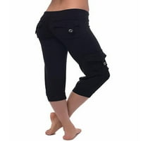 Softmallow joga capris hlače za žene vježbanje jogger pansion plus veličina elastičnih strugova u kombinezonu