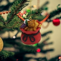 Težina ukrašavanja Božićne ukrase Kreativni snjegović Božićna stabla ukras Dječja smeđa medvjeda poklon