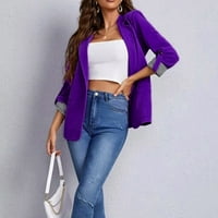 Blazers za ženske jakne sa čvrstim bojama