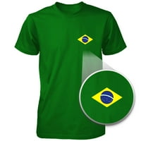 Brazil zastava smiješan grafički dizajn tiskano muške košulje