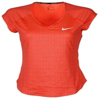 Nike ženski Dri-Fit Nike Court Čisti tenis Top-Neon Coral