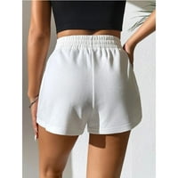 Idoravan ženski Ljetne kratke hlače Žene Ležerne ljetne elastične struke Sportske labave čvrste kratke hlače